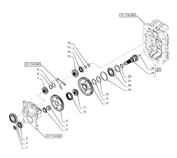 5179204 - Заглушка торц. вала муфт скор./ВОМ КПП TMT7/MXMPm, T6090