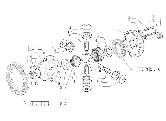 5197525 - Шайба упорн. 3,15мм толщ. шест. больш. бок. дифф. моста задн. TMT7/MXMPm.